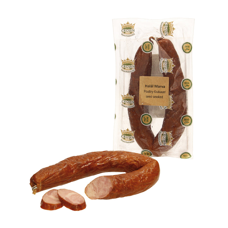 Smoked poultry sausage "Marva", halal, 350g