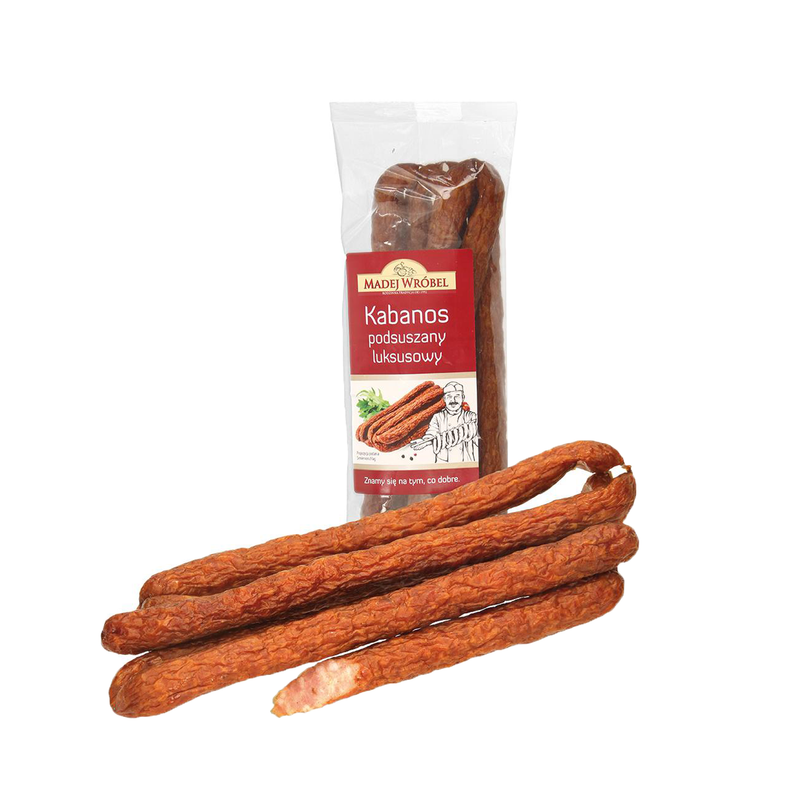Smoked kabanossy, pork, Madej & Wrobel, 250g