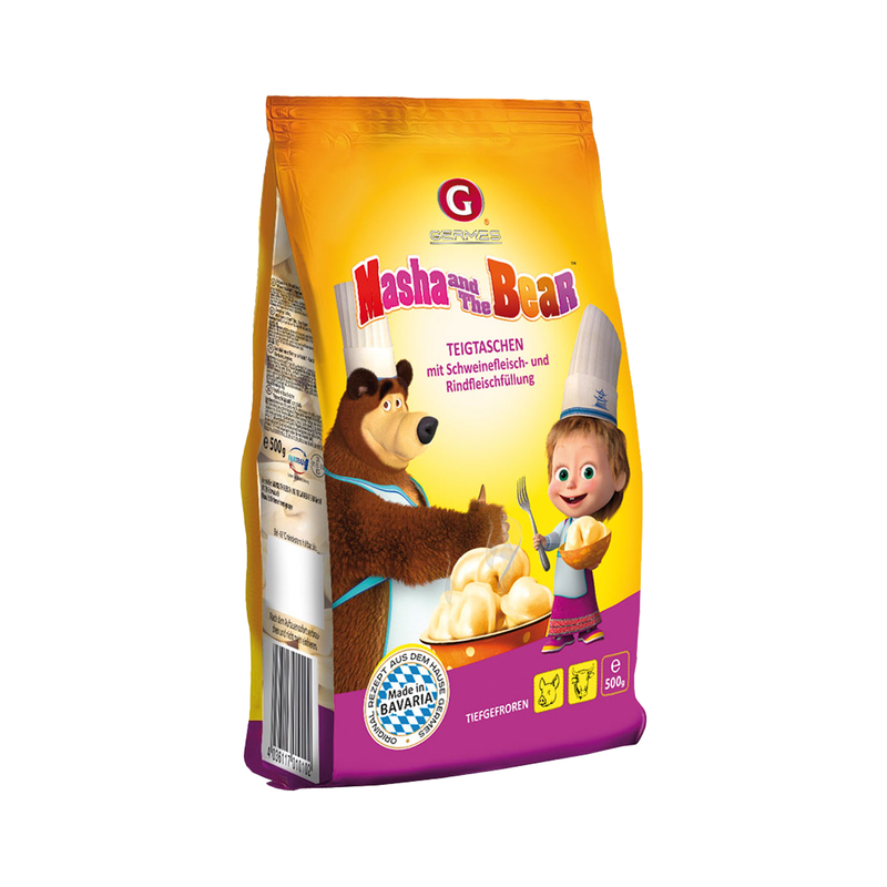 Dumplings "Masha and the Bear", with beef and pork, frozen, 500g