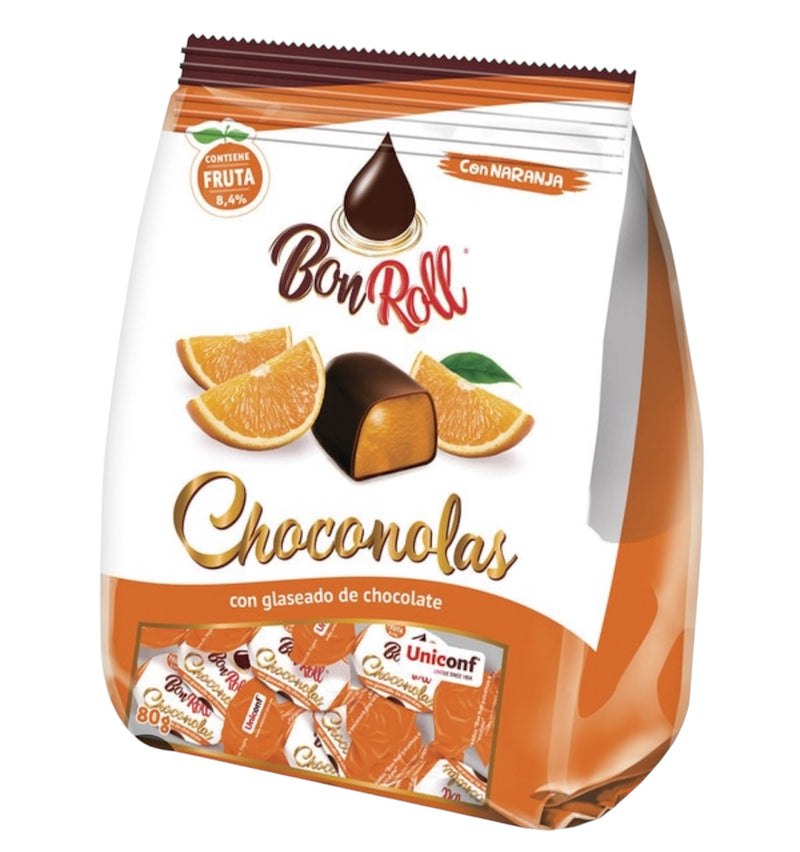 Jelly orange fruit in chocolate, 150g