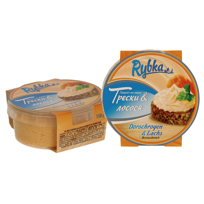 Fine cream with cod roe and smoked salmon, 150g