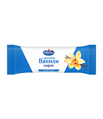 Glazed curd cheese bar with vanilla, Savushkin, 40g