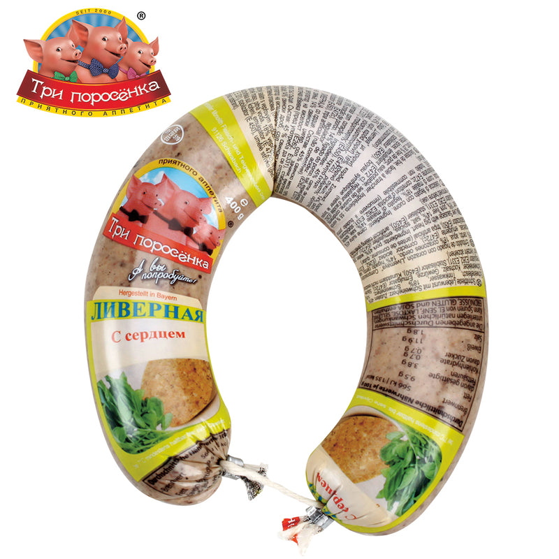 Liver sausage with heart, 400g