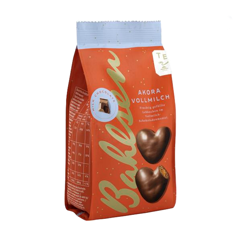 Gingerbread hearts in chocolate, Bahlsen, 150g