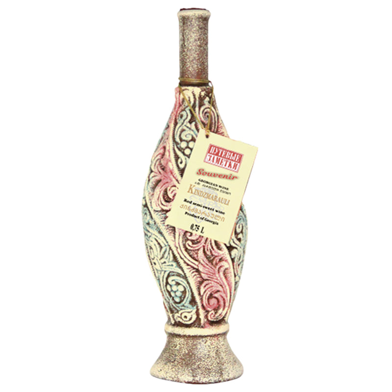 Kindzmarauli in souvenir clay bottle NV, Semi-Sweet, Georgia