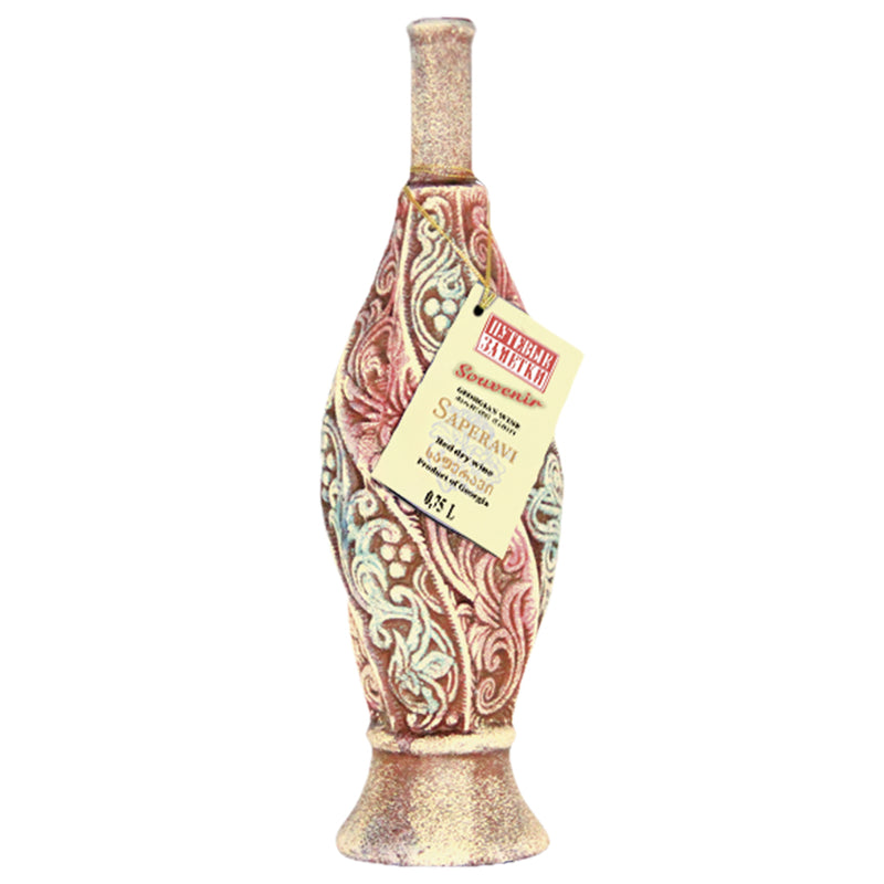 Saperavi in souvenir clay bottle NV, Dry, Georgia