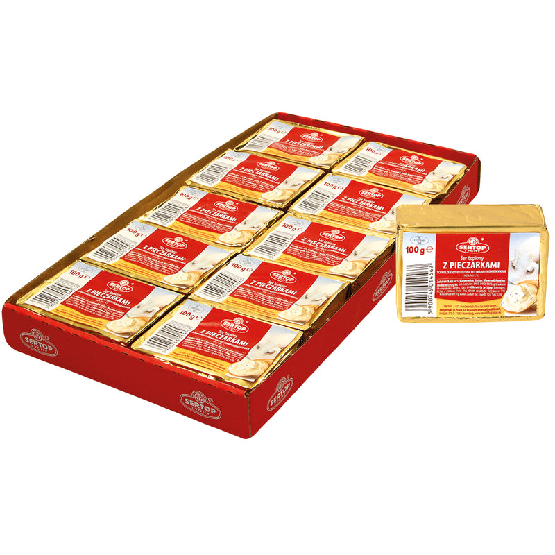 Cheese spread with mushrooms 40%, 100g