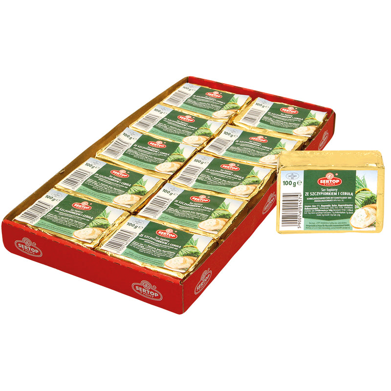 Cheese spread with green onions 40%, 100g