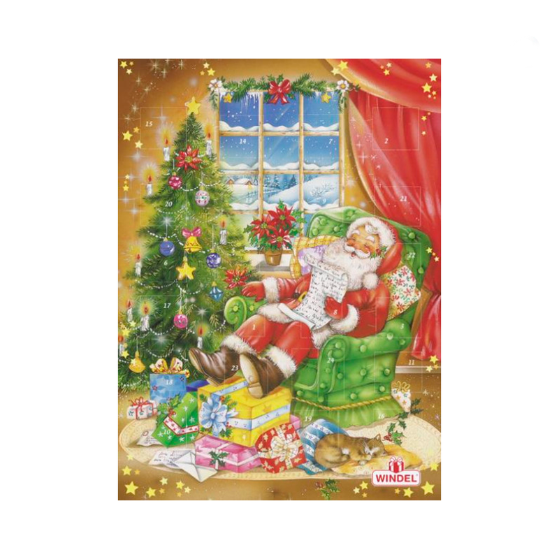 Advent calendar with milk chocolate, 75g