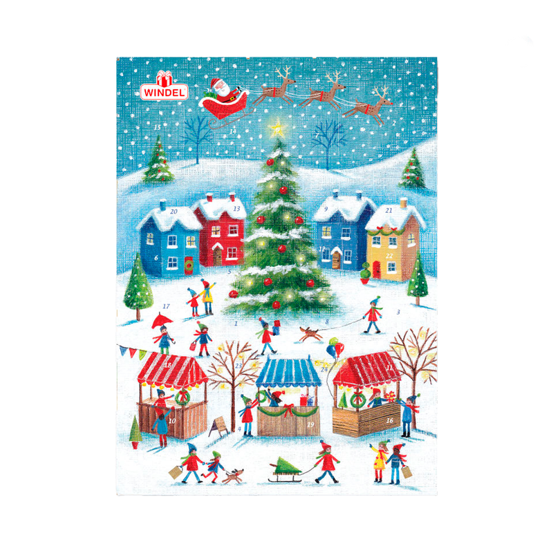 Advent Calendar with milk chocolate, 75g