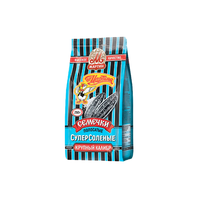 Sunflower seeds "Ot Martina" striped and salted, 250g