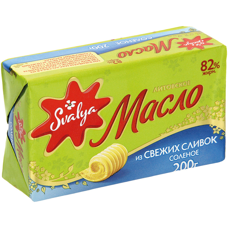 Fresh salted cream butter, Svalya 82, 200g