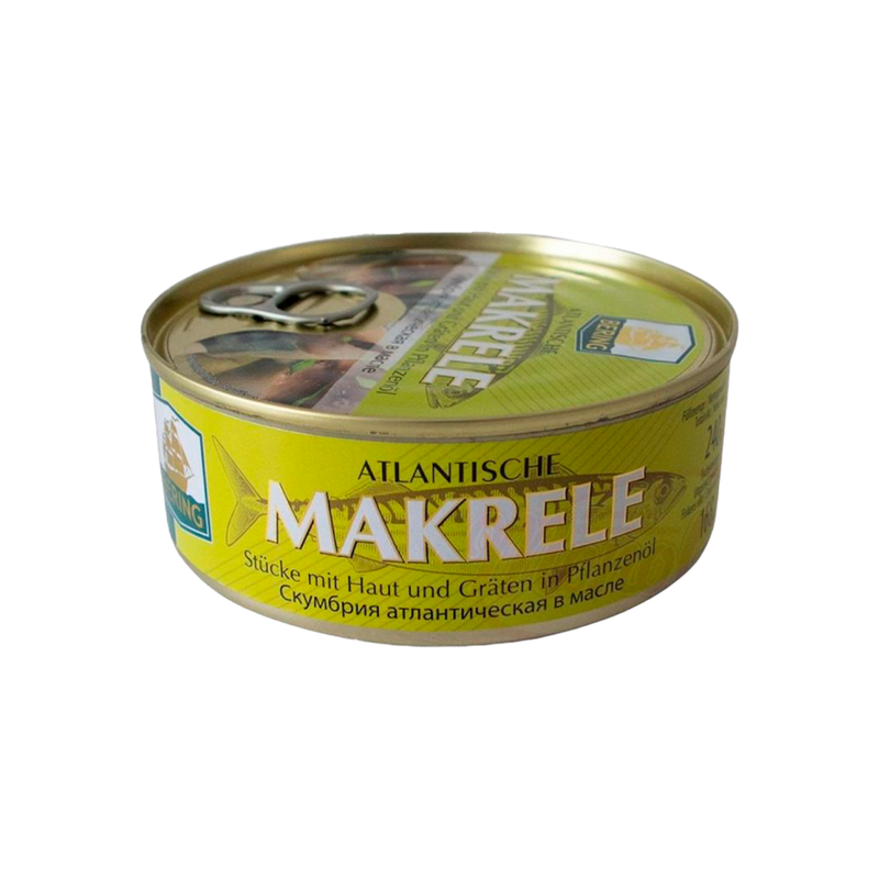 Mackerel in vegetable oil, 240g