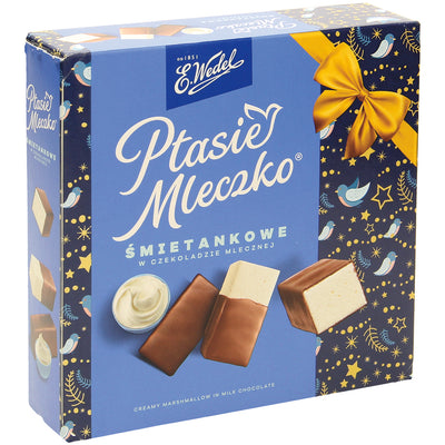 Ptasie Mleczko, creamy flavour in milk chocolate, "Wedel", 340g