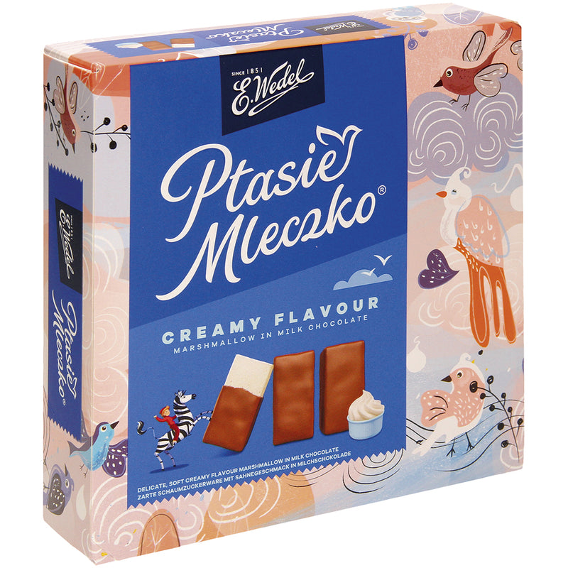 Ptasie Mleczko, creamy flavour in milk chocolate, "Wedel", 340g