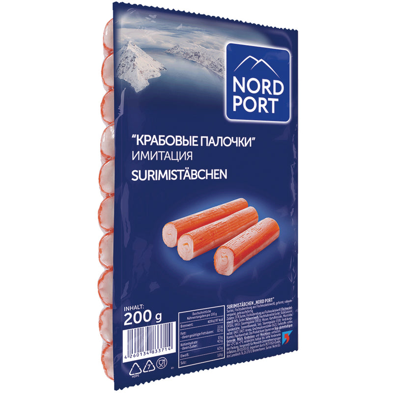 Crab sticks / Surimi Nord Port, 200g