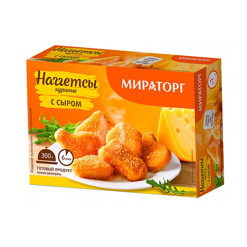 Chicken nuggets with cheese, frozen, 300g