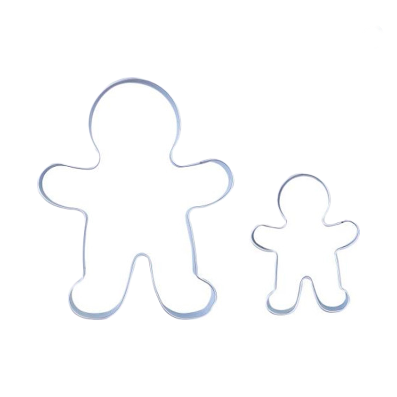 Gingerbreadman cookie cutters, set of 2