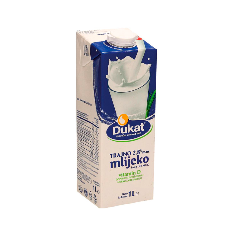 Milk UHT 2.8%, with extra Vitamin D, 1l