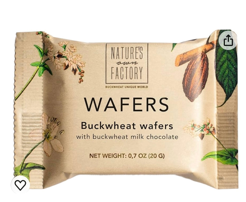 Buckwheat wafers with milk chocolate, 20g