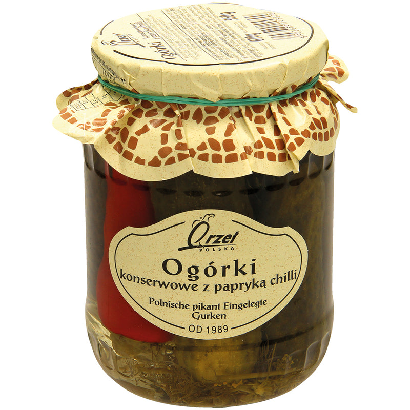 Polish spicy pickled cucumbers, 670g