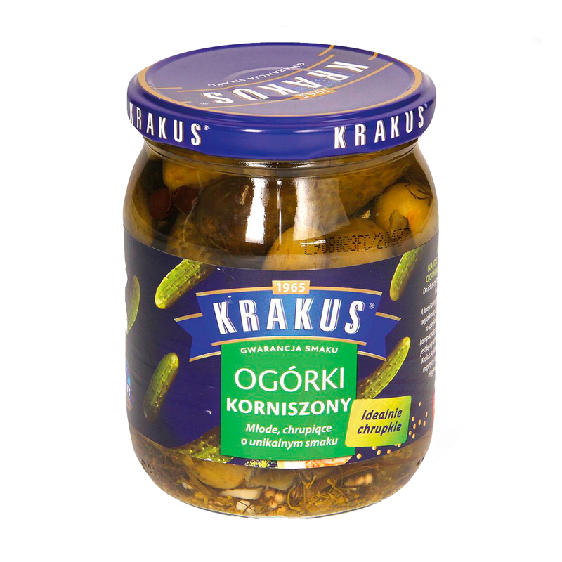 Pickled gherkins small, Krakus, 500g