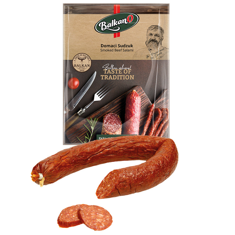 Beef salami "Domaci Sudzuk", smoked, 500g