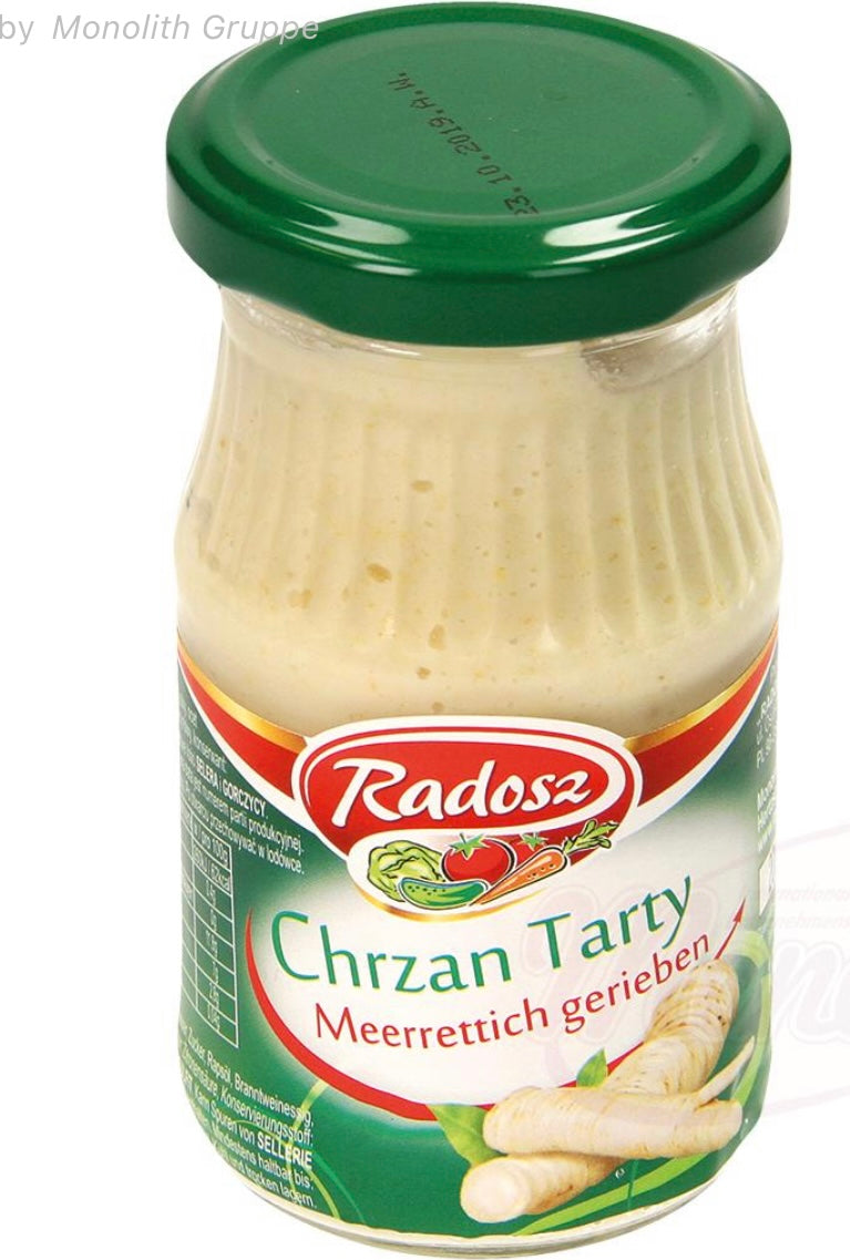 Ground radish "Chrzan tarty", 180g