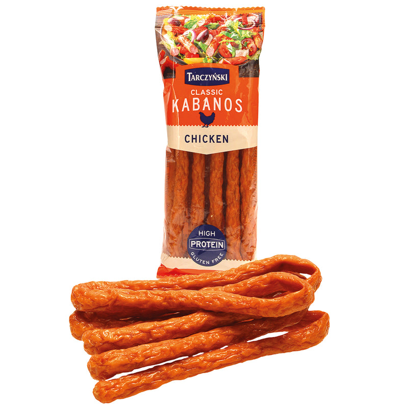 Kabanossy sausage chicken, "Tarczynski", 200g (Gluten free)