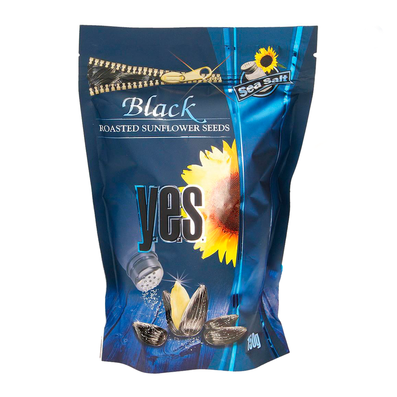 Sunflower seeds in black shell, roasted and salted, 150g