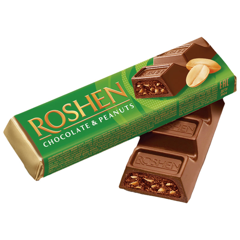 Batonchik milk chocolate bar with creamy peanut filling, 38g