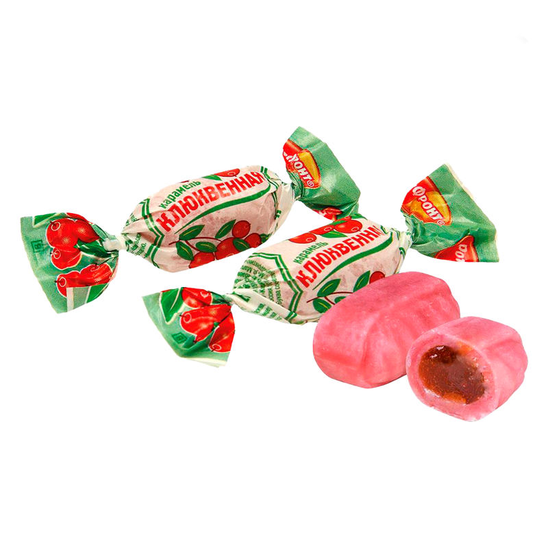 Caramel with cranberry flavor, 200g