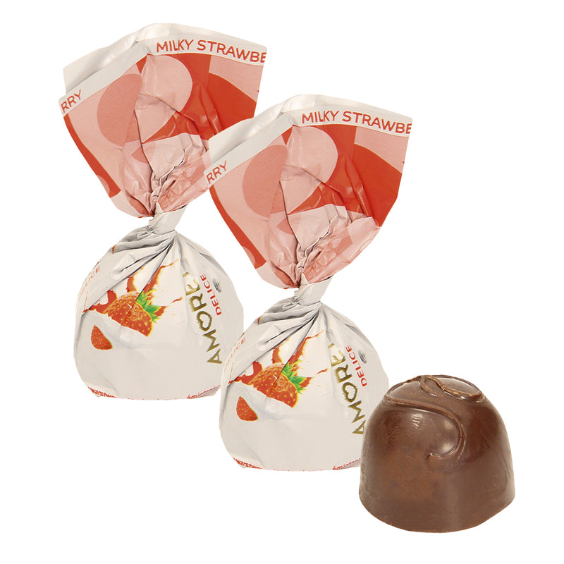 Amoretta Delice, milky strawberry pralines, 200g