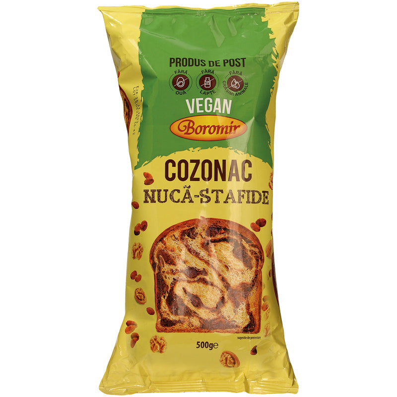 Cozonak soft cake with nuts and raisins, Boromir, 500g