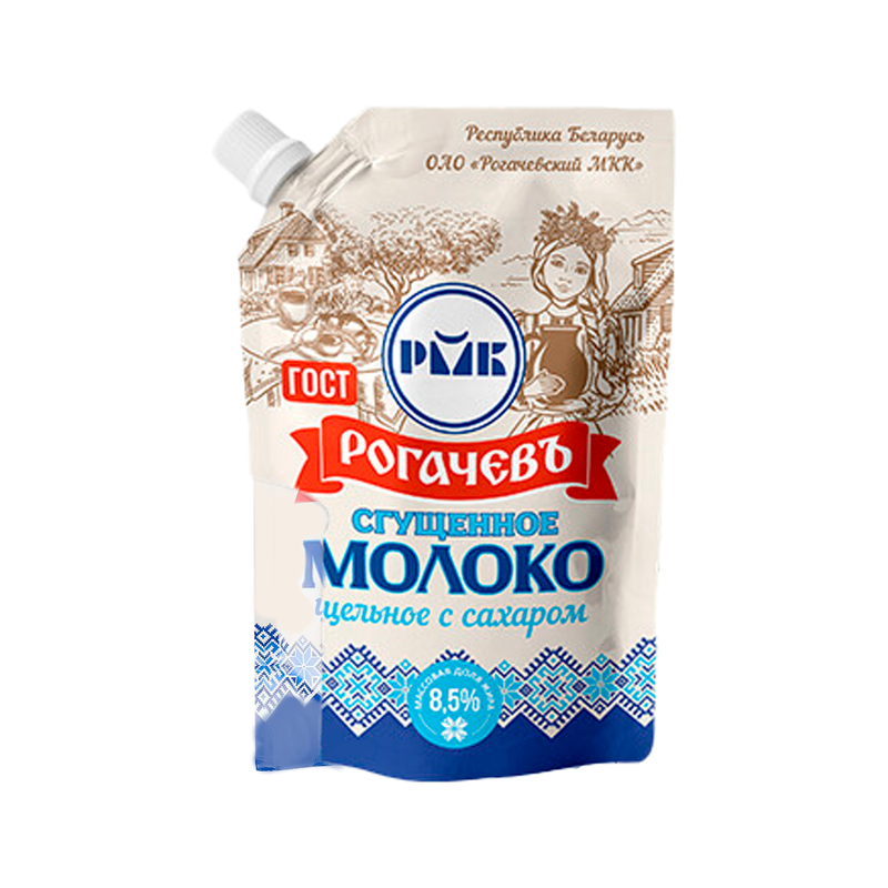 Sweetened whole condensed milk, 8,5%, Rogachev, 270g