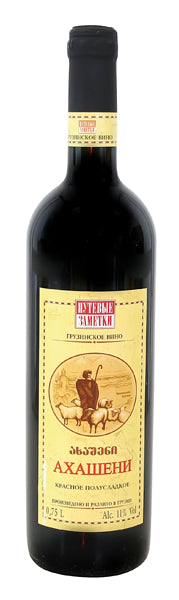 "Akhasheni" red wine from Georgia, 11%, Putevie zametki, 0.75L