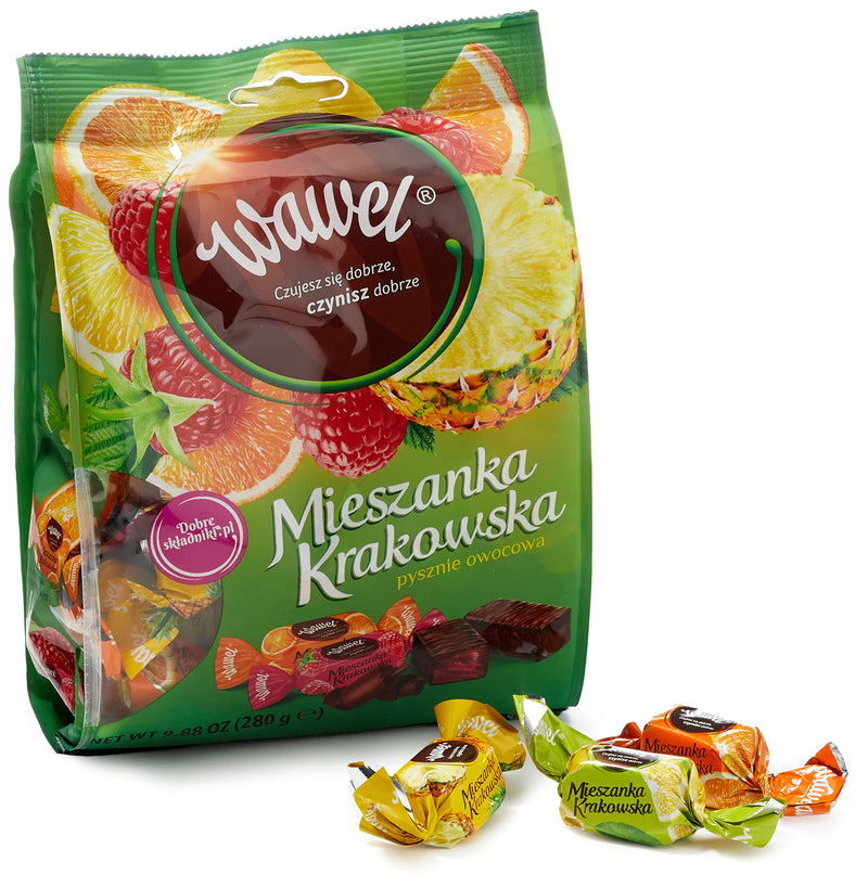 Jelly drops in chocolate “Mieszanka krakowska", "Wawel", 245g