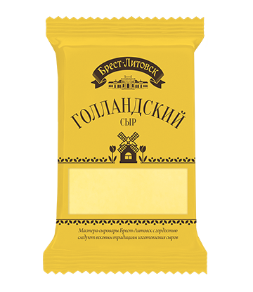 Semi-hard cheese Holland, Brest-Litovsk, 45%, 200g