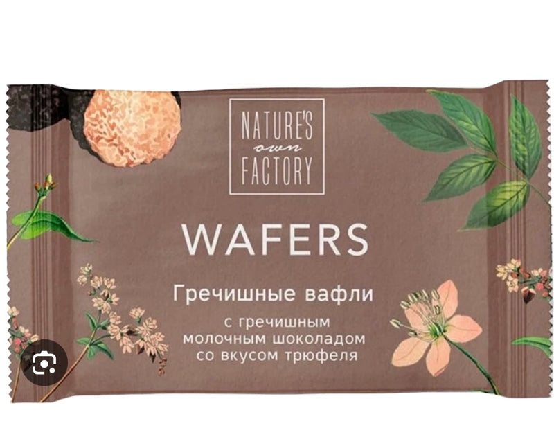 Buckwheat wafers with milk chocolate and truffle, 20g