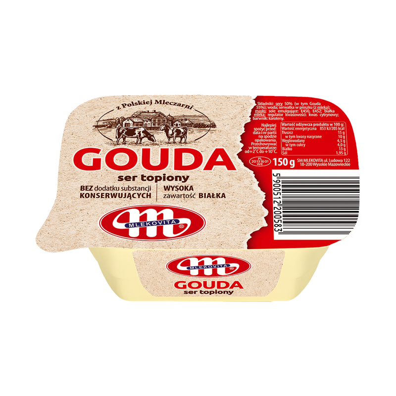 Gouda cheese spread, Mlekovita, 150g