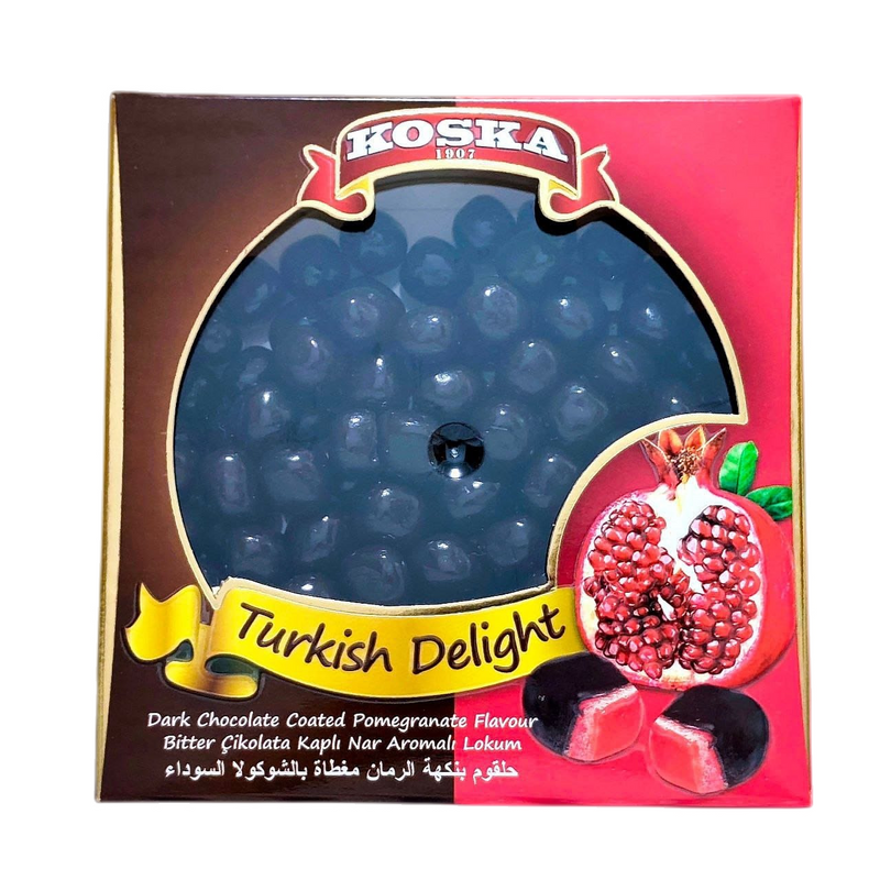 Pomegranate Dragees in dark chocolate, 220g