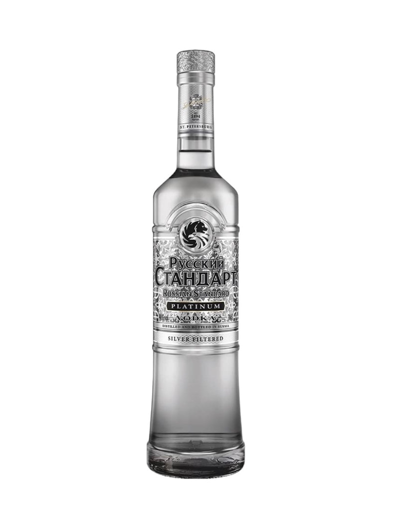 Russian Standard, Platinum Silver-Filtered Vodka, 0.5l