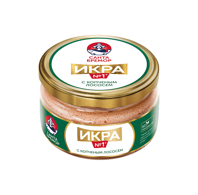 Delicacy caviar with smoked salmon, 180g