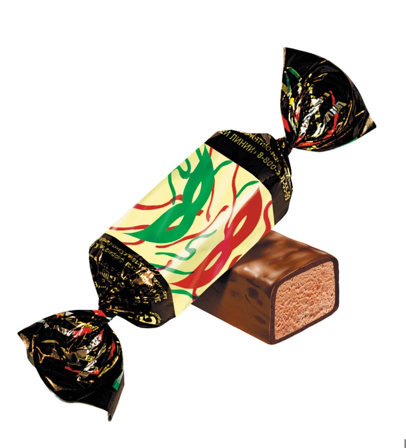 Chocolate candies "Maska" with peanuts and cocoa, 200g