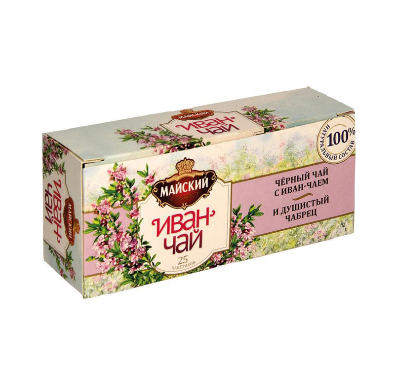 Black tea with willowherb and thyme, 25 bags