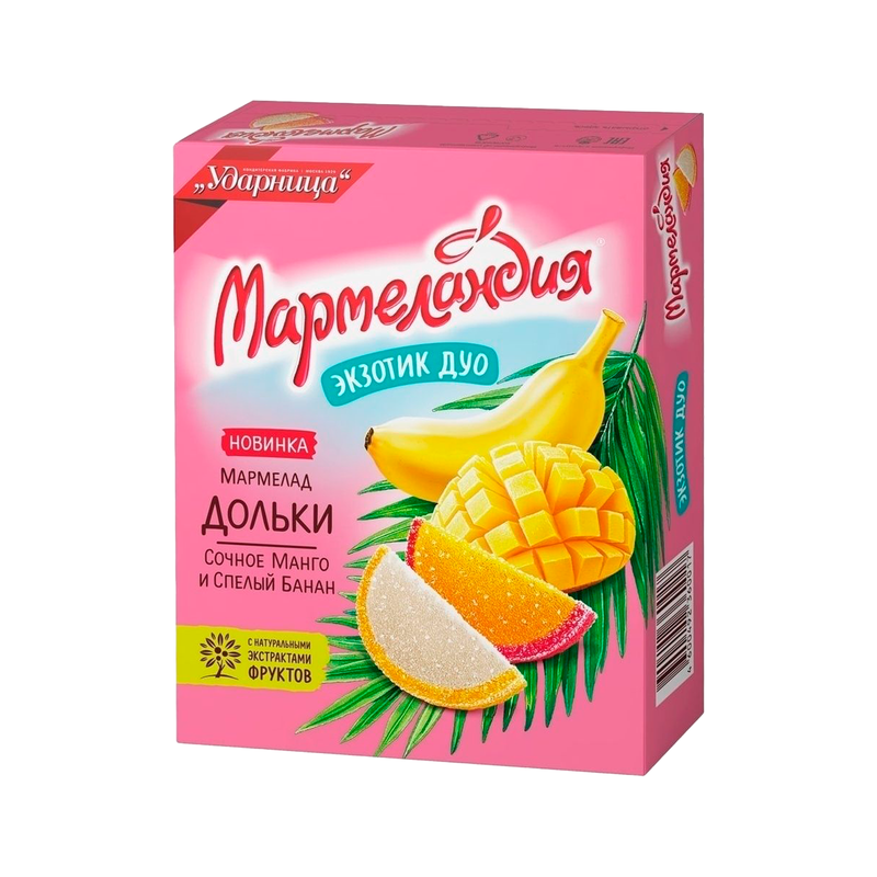 Jelly Marmelandia Exotic Duo mango and banana, 300g