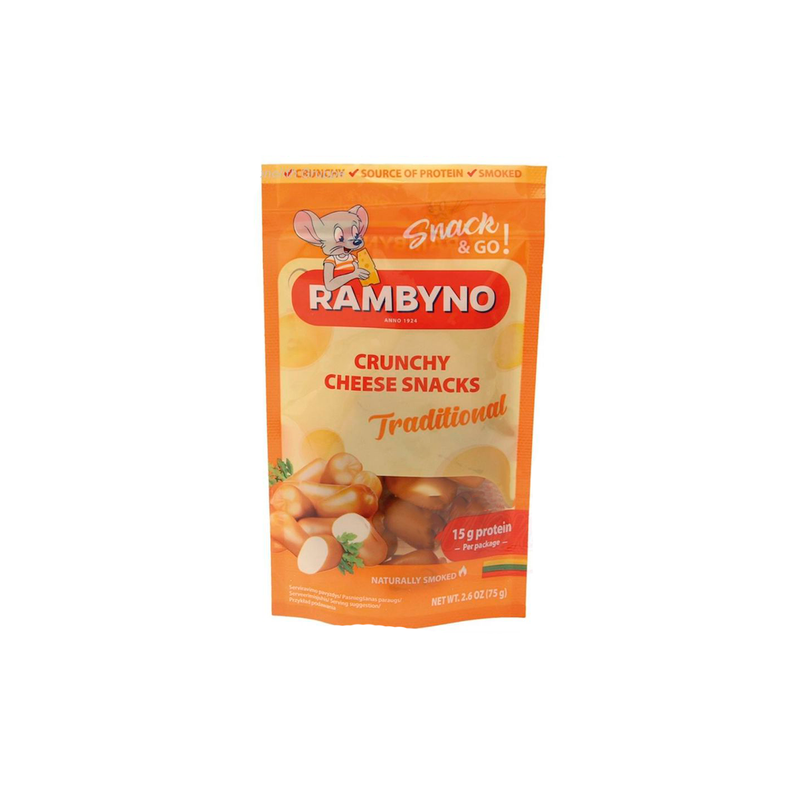 Smoked cheese snacks "Rambyno", 75g