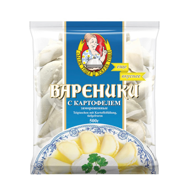 Dumplings (Wareniki) with potato, frozen, 500g