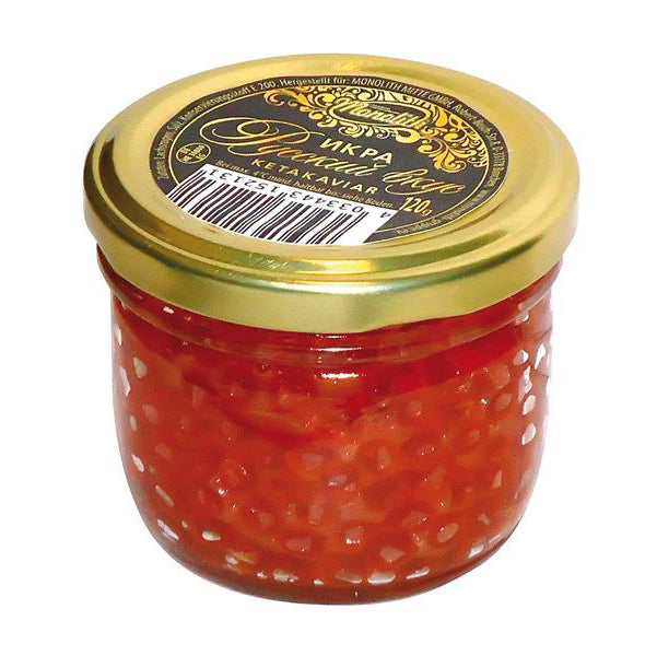 Russkiy Vkus Keta Salmon Caviar, 120g