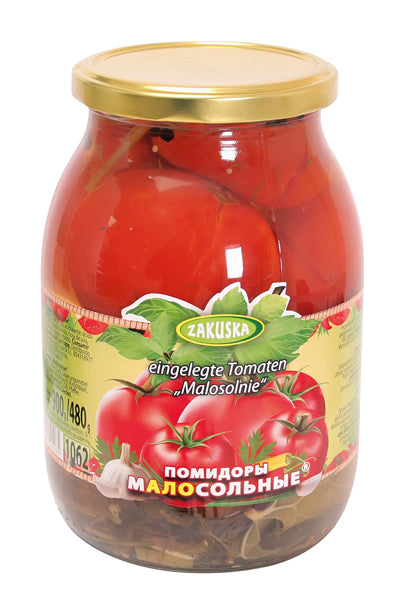 Tomatoes "Malosolniye" low salt, 900g